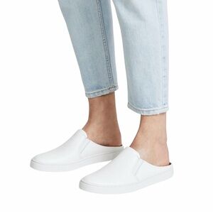 Frye Ivy White Leather Mules Slides Shoes Sneakers size 11